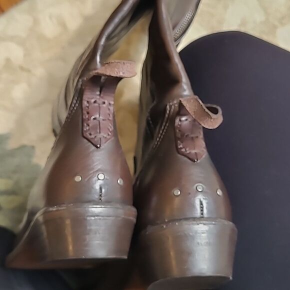Free People We The Free Allistar Leather Pointed Western Boots-Bitter Chocolate - Picture 9 of 10